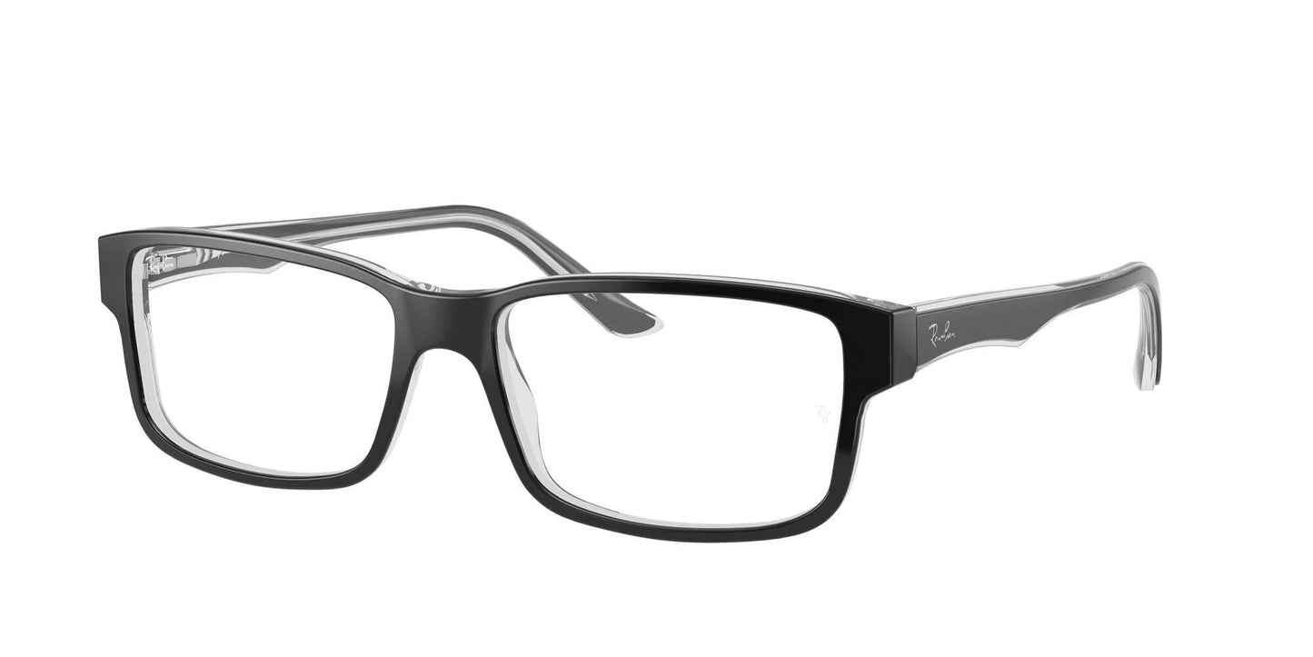 Ray-Ban RX5245 Eyeglasses Black On Transparent
