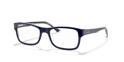 Ray-Ban RX5268 Eyeglasses Blue On Transparent / Clear