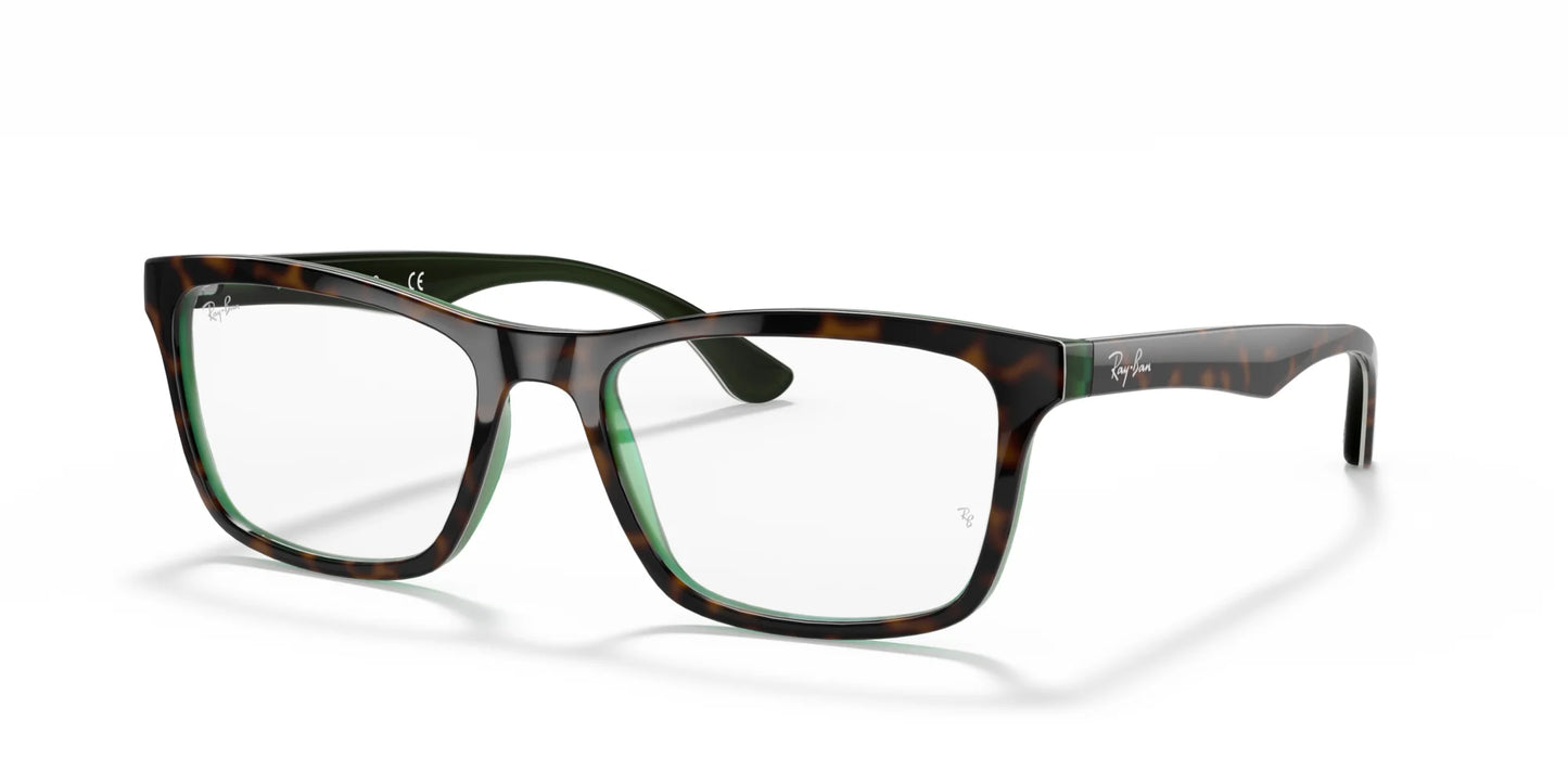 Ray-Ban RX5279 Eyeglasses Havana On Transparent Green / Clear