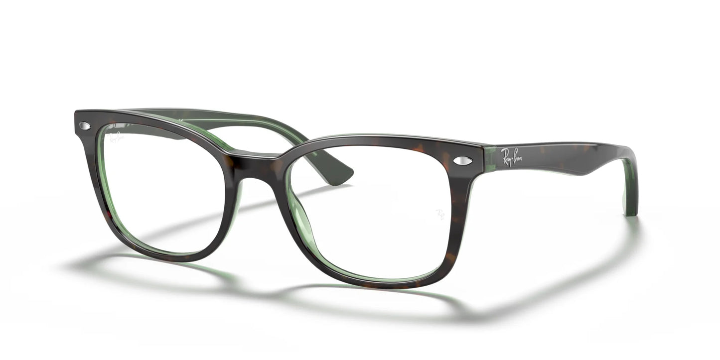 Ray-Ban RX5285 Eyeglasses Havana On Green / Clear