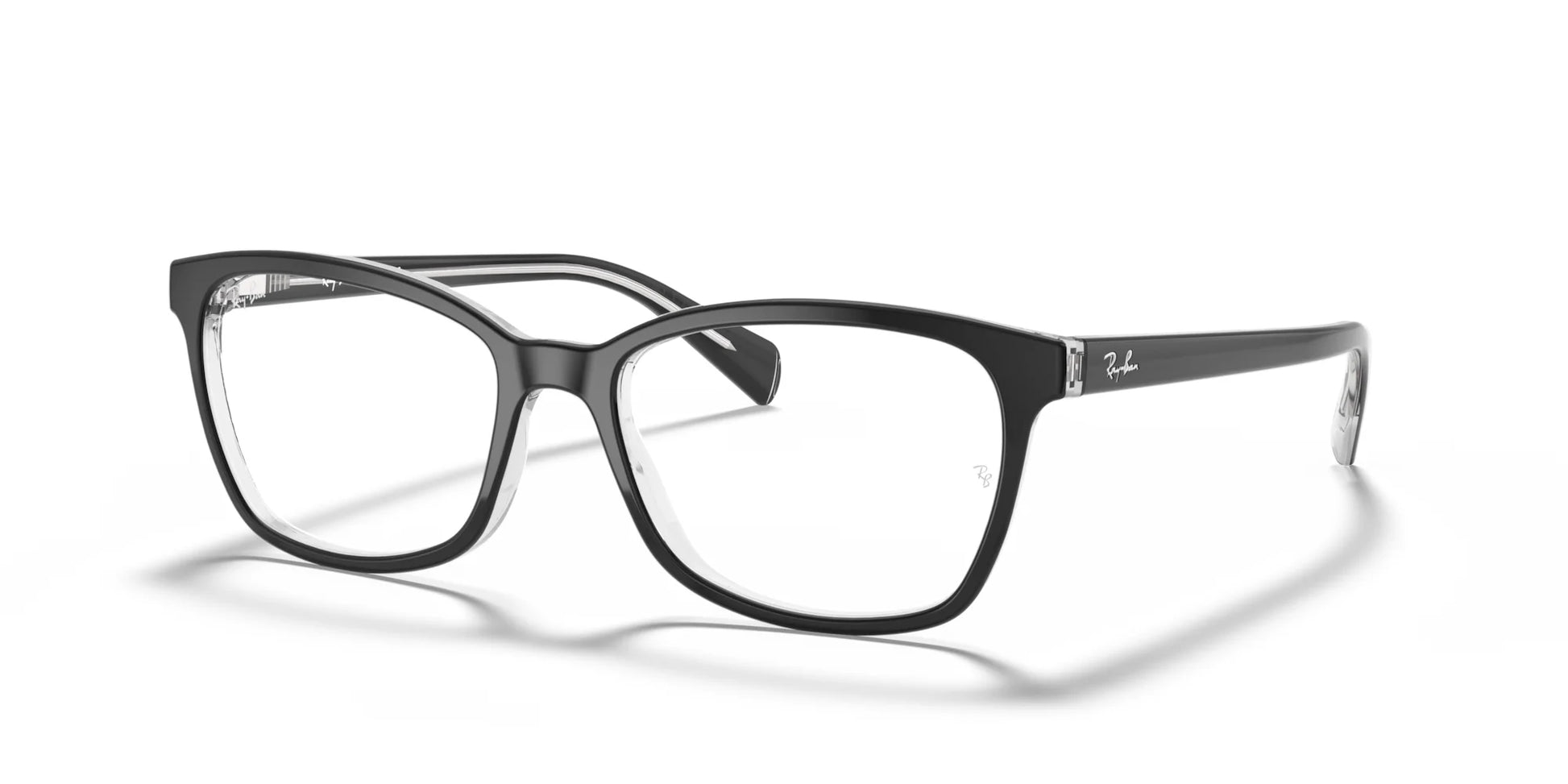 Ray-Ban RX5362 Eyeglasses Black On Transparent
