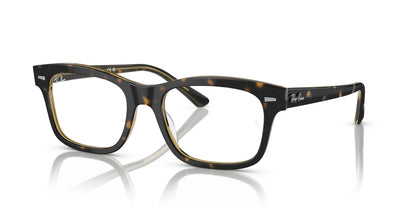 Ray-Ban RX5383F Eyeglasses Havana On Transparent / Clear