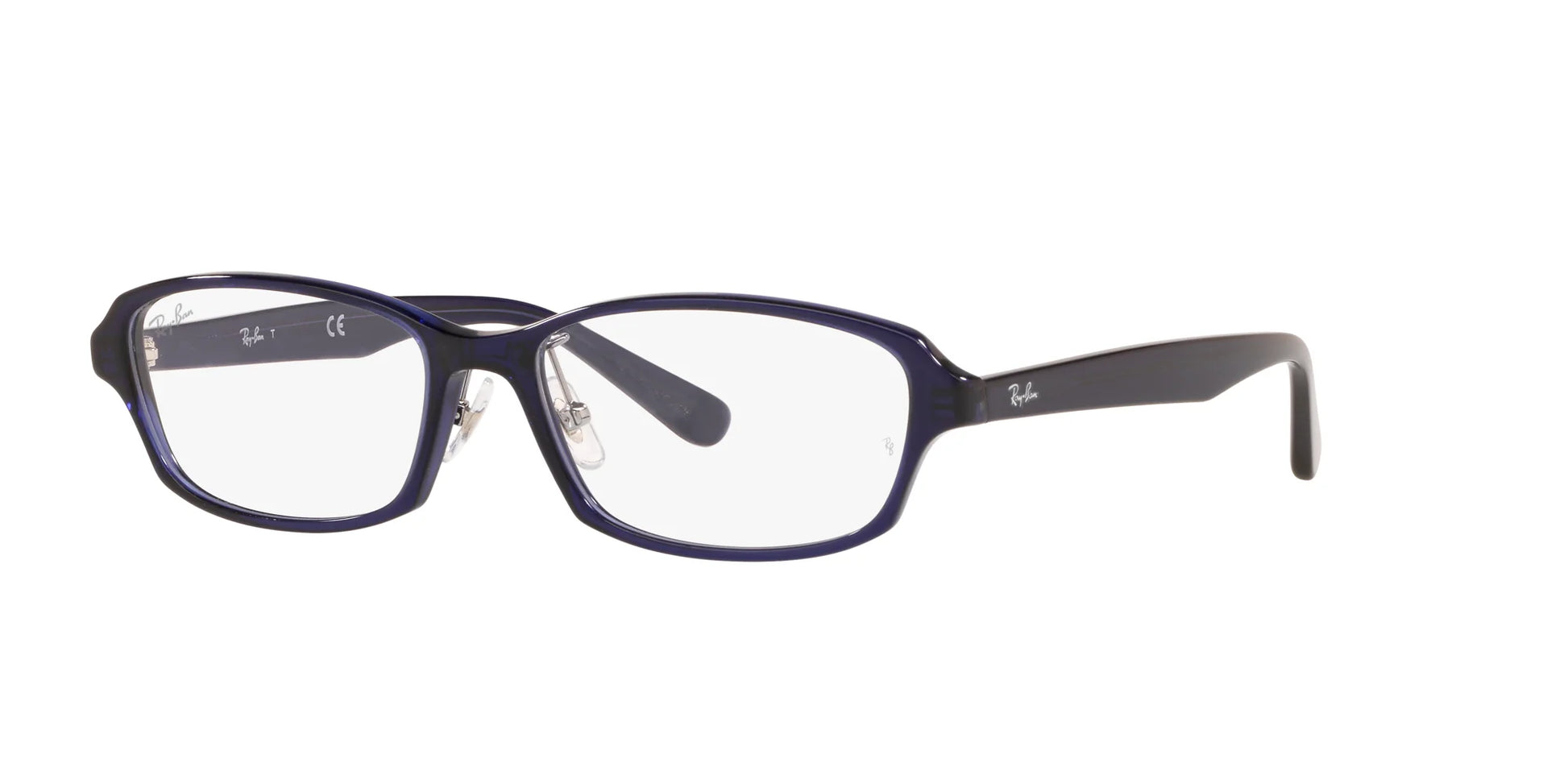 Ray-Ban RX5385D Eyeglasses Dark Transparent Blue