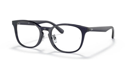 Ray-Ban RX5386D Eyeglasses Dark Transparent Blue