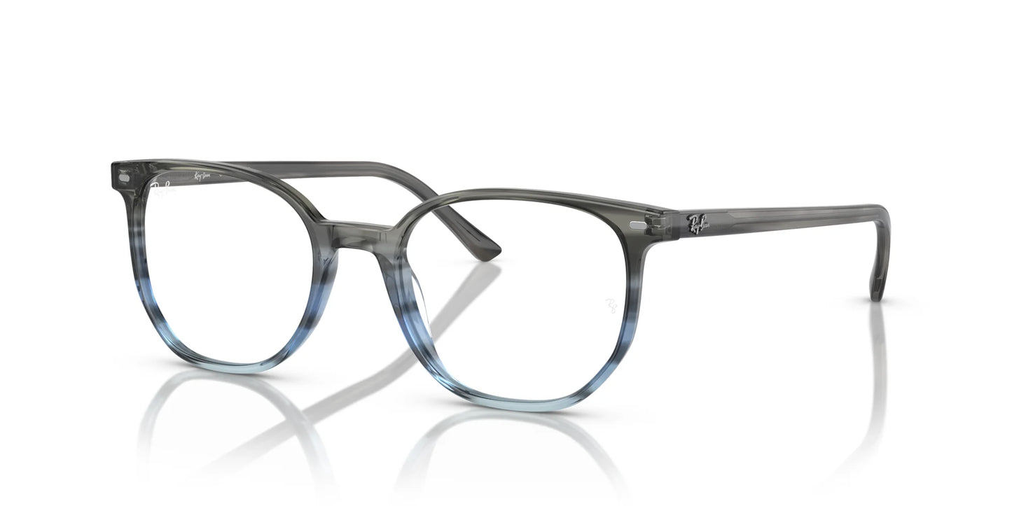 Ray-Ban ELLIOT RX5397F Eyeglasses Striped Grey & Blue / Clear