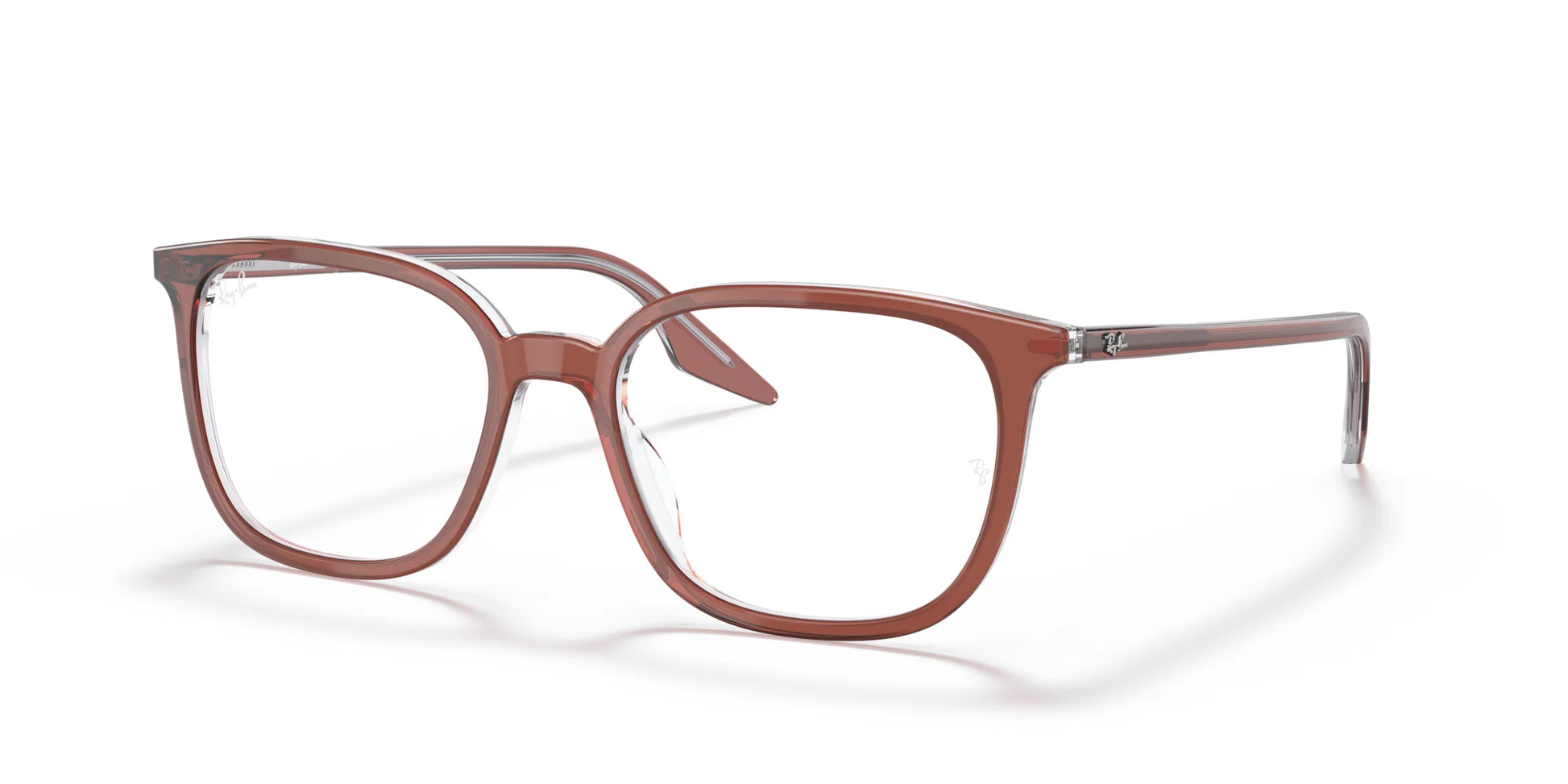 Ray-Ban RX5406 Eyeglasses Brown On Transparent / Clear