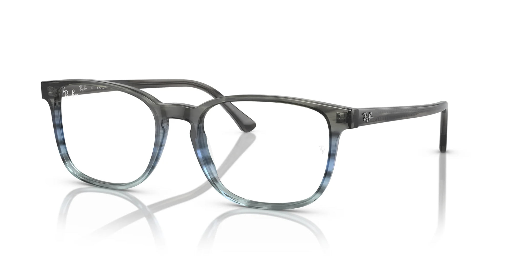 Ray-Ban RX5418 Eyeglasses Striped Grey & Blue