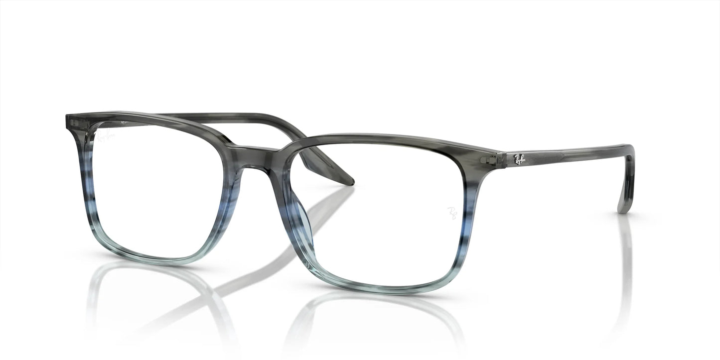 Ray-Ban RX5421 Eyeglasses Striped Grey & Blue