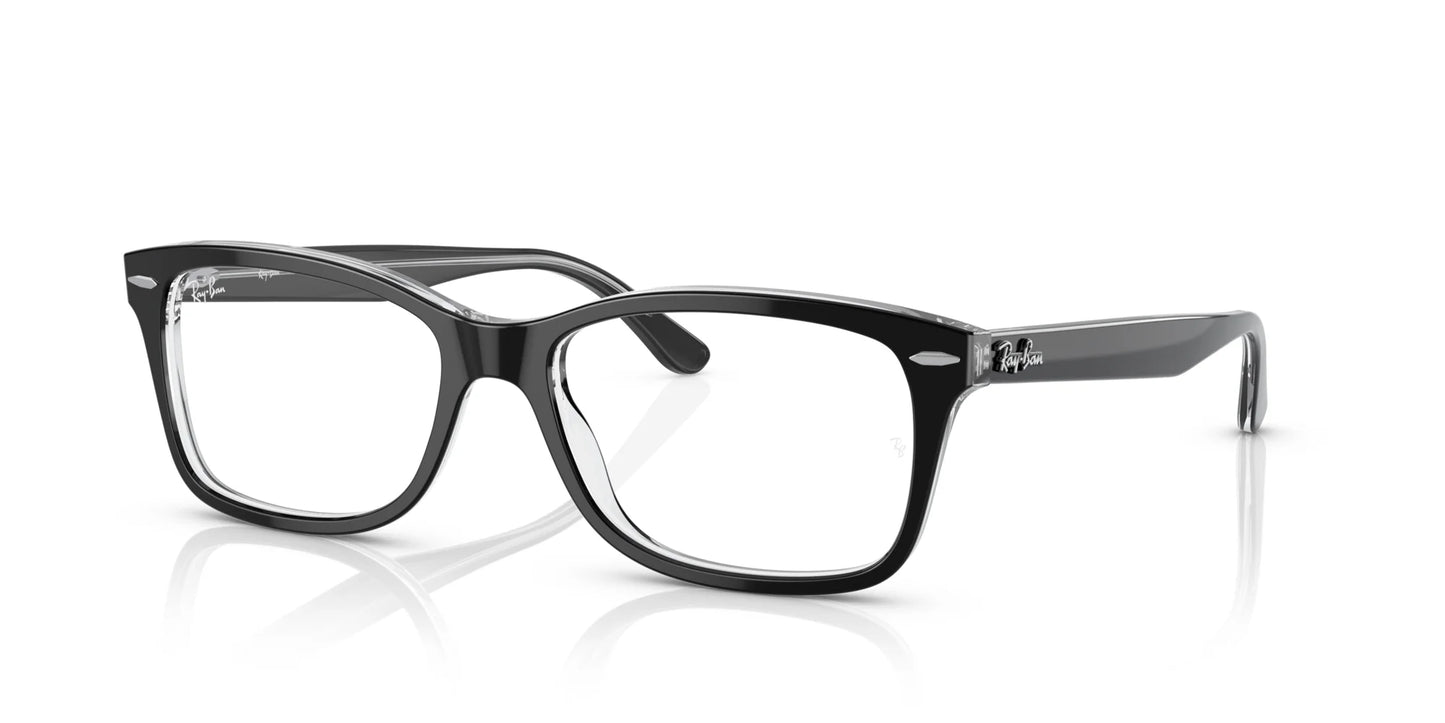 Ray-Ban RX5428 Eyeglasses Black On Transparent / Clear