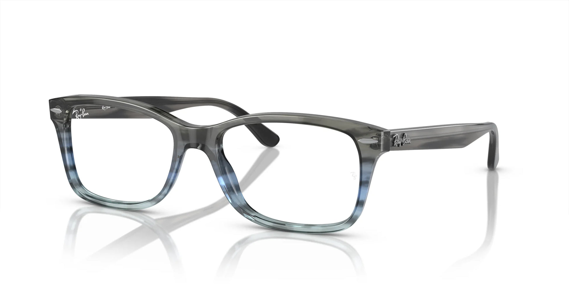 Ray-Ban RX5428 Eyeglasses Striped Grey & Blue