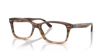 Ray-Ban RX5428 Eyeglasses Striped Brown & Green