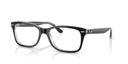Ray-Ban RX5428F Eyeglasses Black On Transparent / Clear
