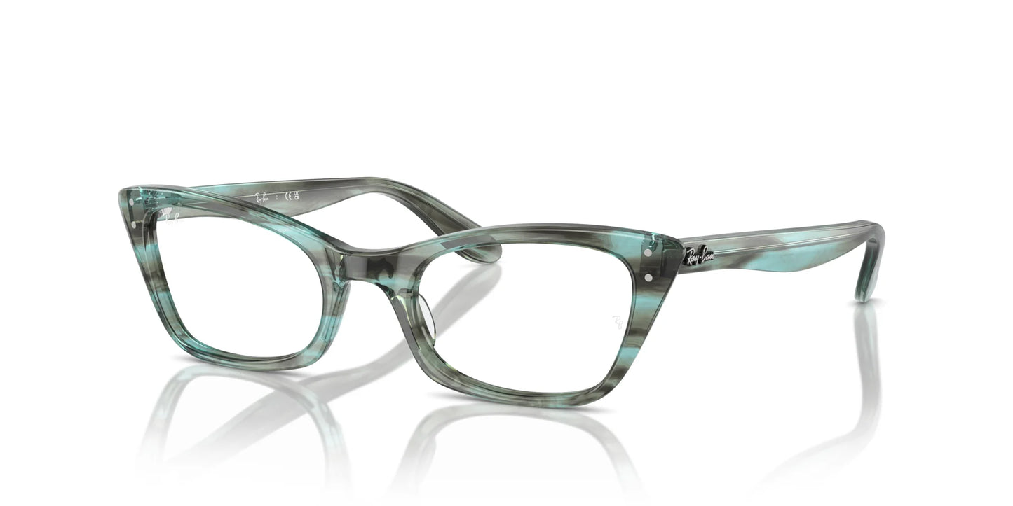 Ray-Ban LADY BURBANK RX5499 Eyeglasses Striped Green / Clear