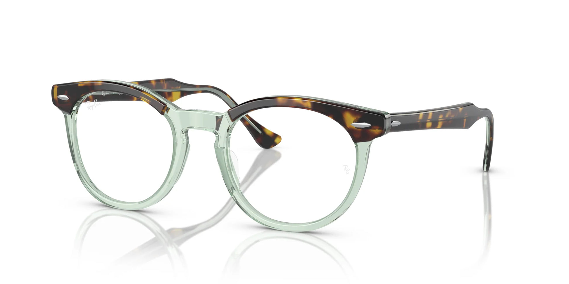 Ray-Ban EAGLEEYE RX5598 Eyeglasses Havana On Transparent Green