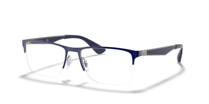 Ray-Ban RX6335 Eyeglasses Blue On Gunmetal / Clear