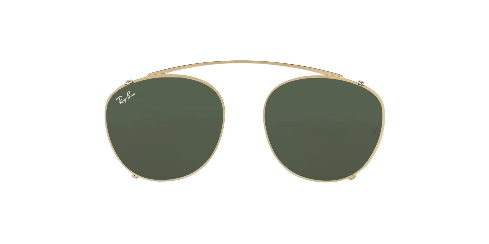 Ray-Ban RX6355C Sunglasses Clip-On Gold / Green Classic G-15