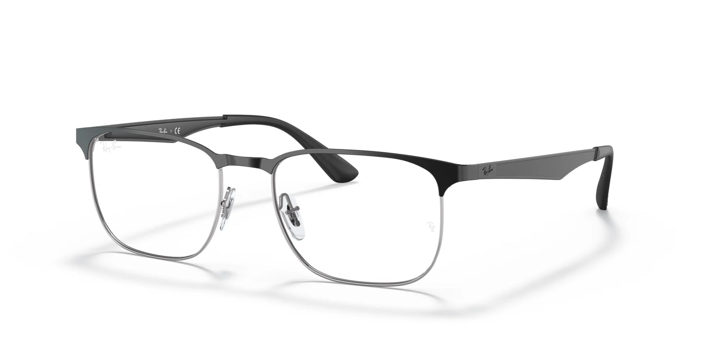 Ray-Ban RX6363 Eyeglasses Black On Silver