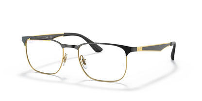 Ray-Ban RX6363 Eyeglasses Black On Gold