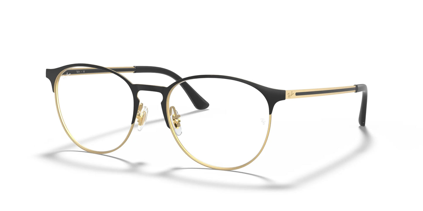 Ray-Ban RX6375 Eyeglasses Black On Gold