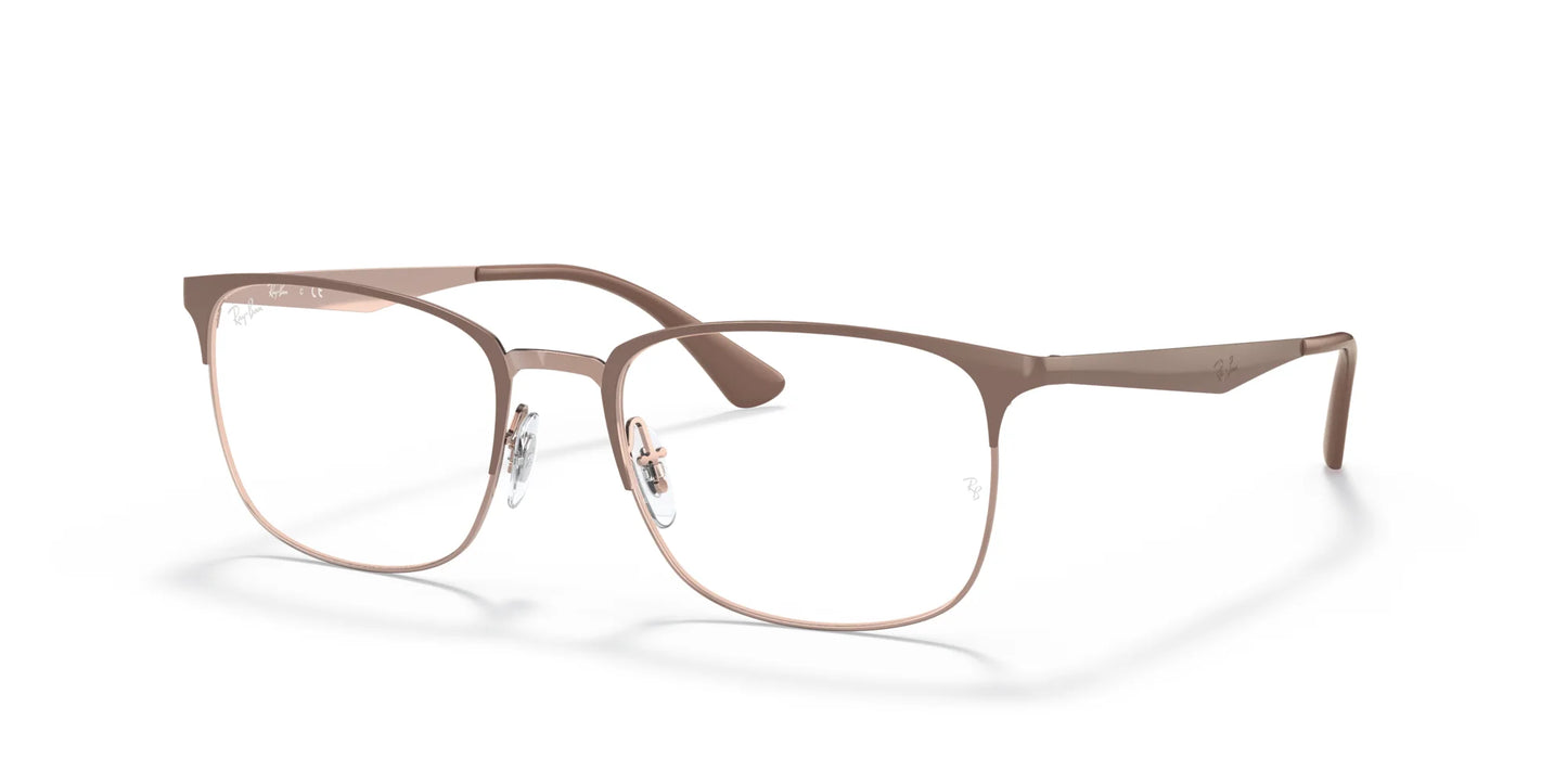 Ray-Ban RX6421 Eyeglasses Beige On Copper / Clear
