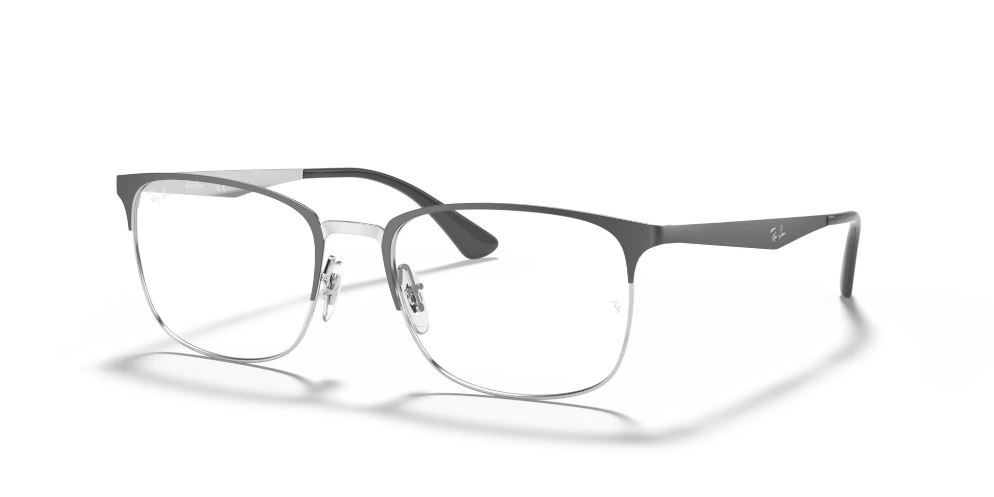 Ray-Ban RX6421 Eyeglasses Grey On Silver / Clear
