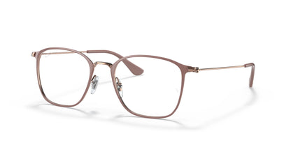 Ray-Ban RX6466 Eyeglasses Beige On Copper / Clear