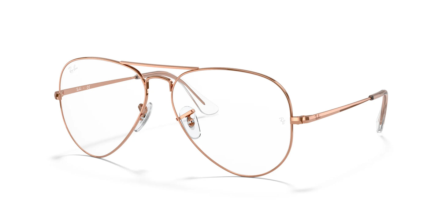 Ray-Ban AVIATOR RX6489 Eyeglasses Rose Gold / Clear