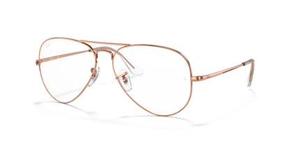 Ray-Ban AVIATOR RX6489 Eyeglasses Rose Gold / Clear