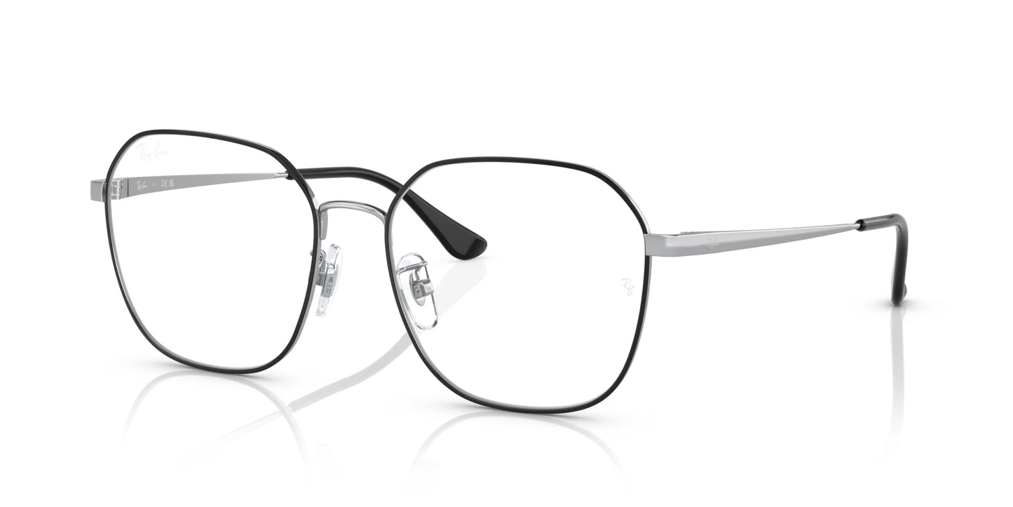 Ray-Ban RX6490D Eyeglasses Black On Silver