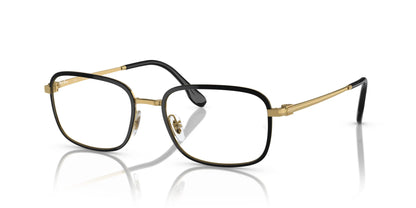 Ray-Ban RX6495 Eyeglasses Black On Gold