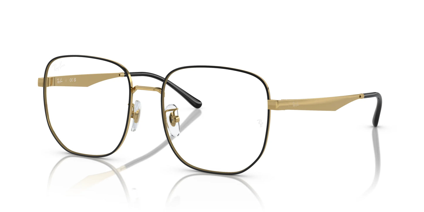 Ray-Ban RX6503D Eyeglasses Black On Gold