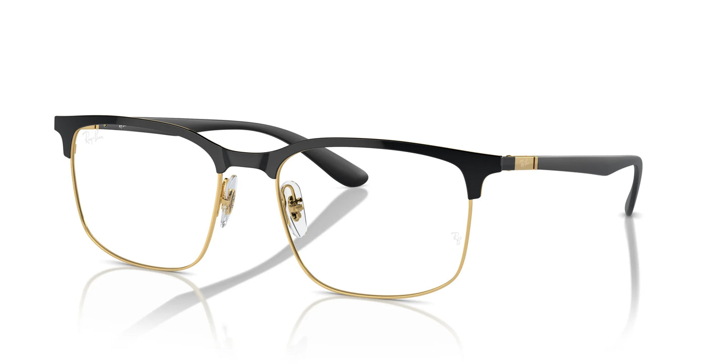 Ray-Ban RX6518 Eyeglasses Black On Gold