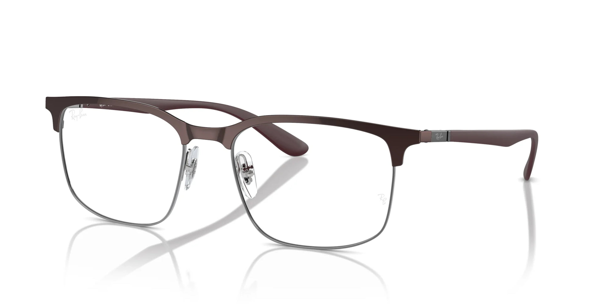 Ray-Ban RX6518 Eyeglasses Brown On Gunmetal