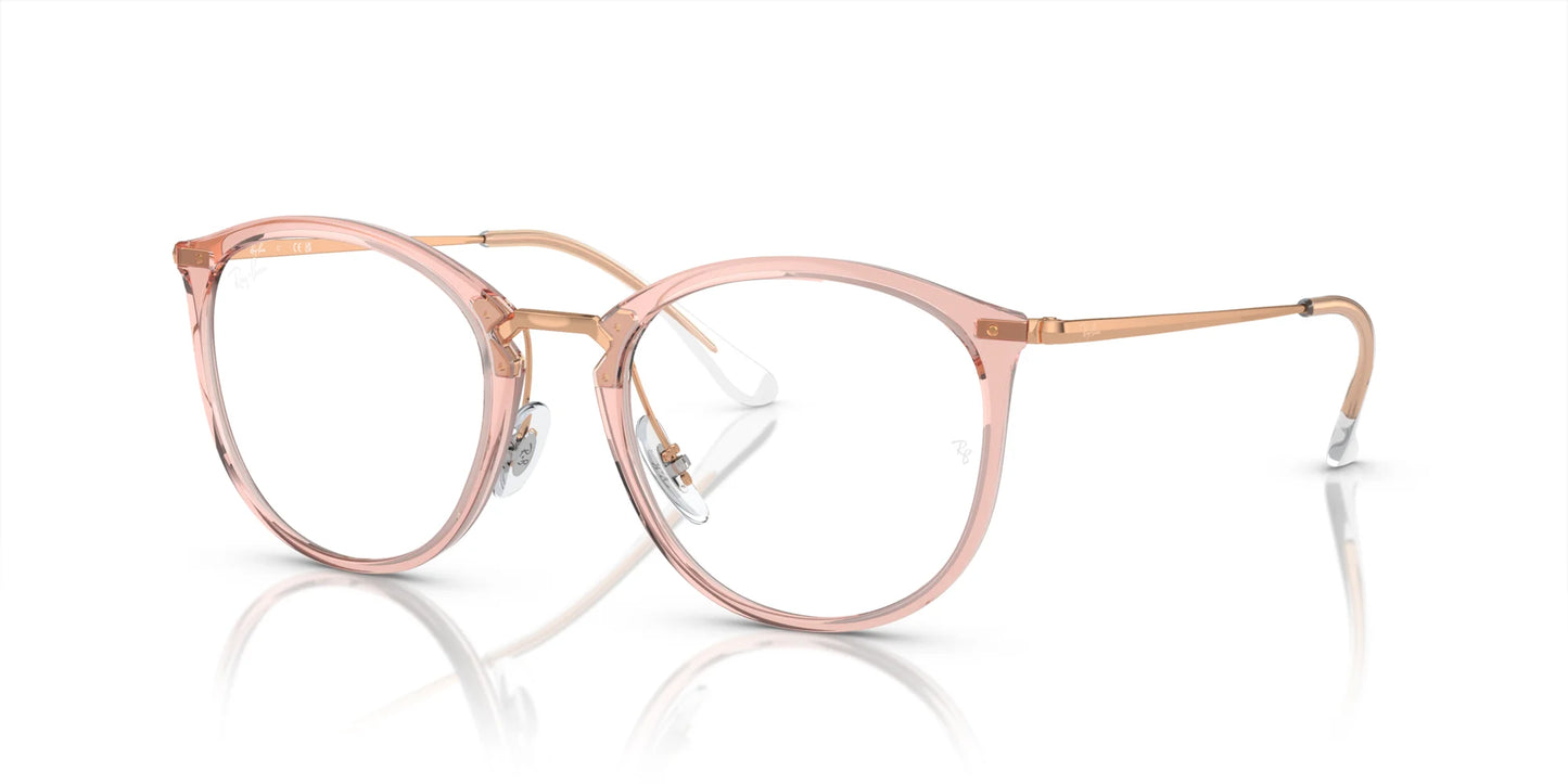Ray-Ban RX7140 Eyeglasses Transparent Pink