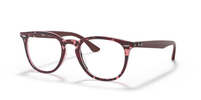 Ray-Ban RX7159 Eyeglasses Havana On Transparent Purple / Clear