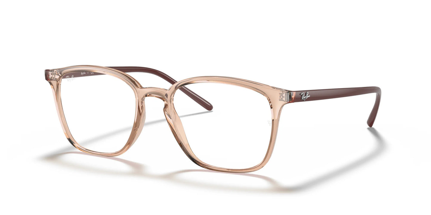 Ray-Ban RX7185 Eyeglasses Light Brown / Clear