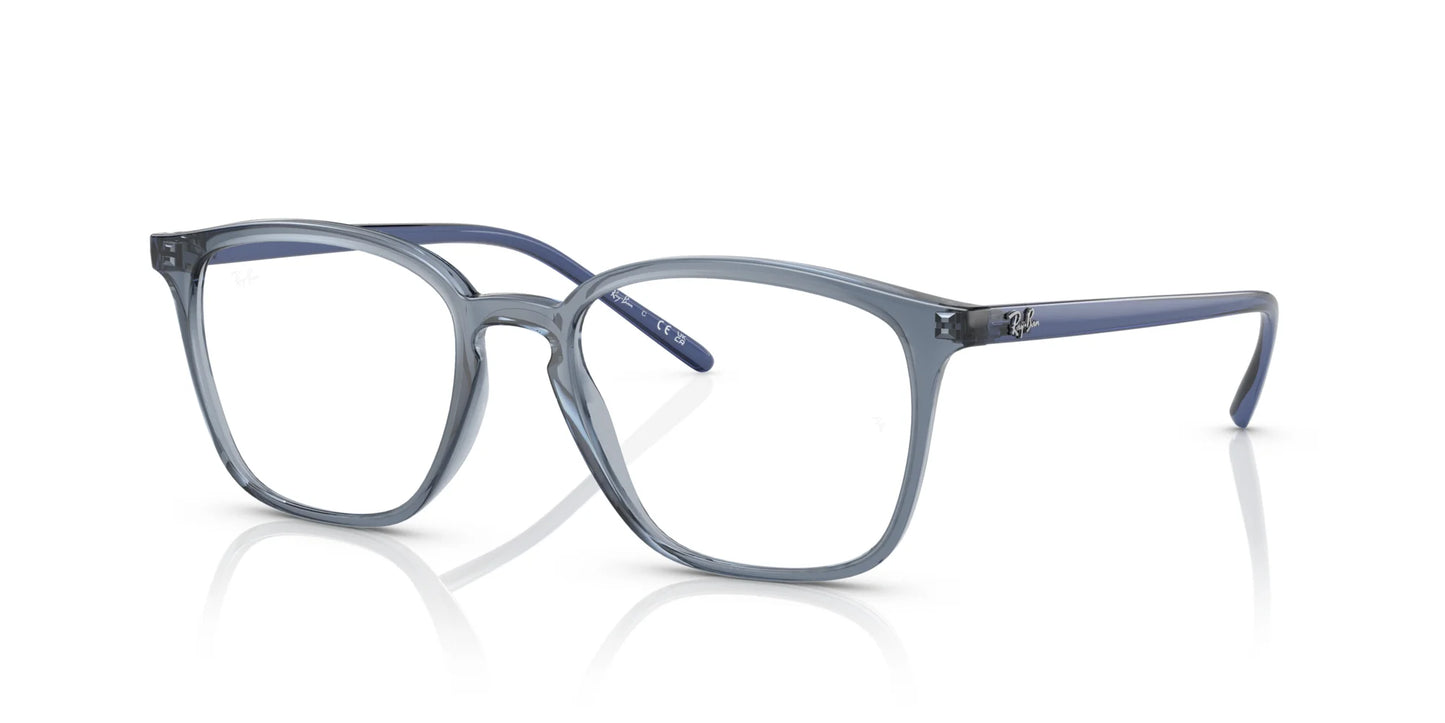 Ray-Ban RX7185 Eyeglasses Transparent Dark Blue / Clear