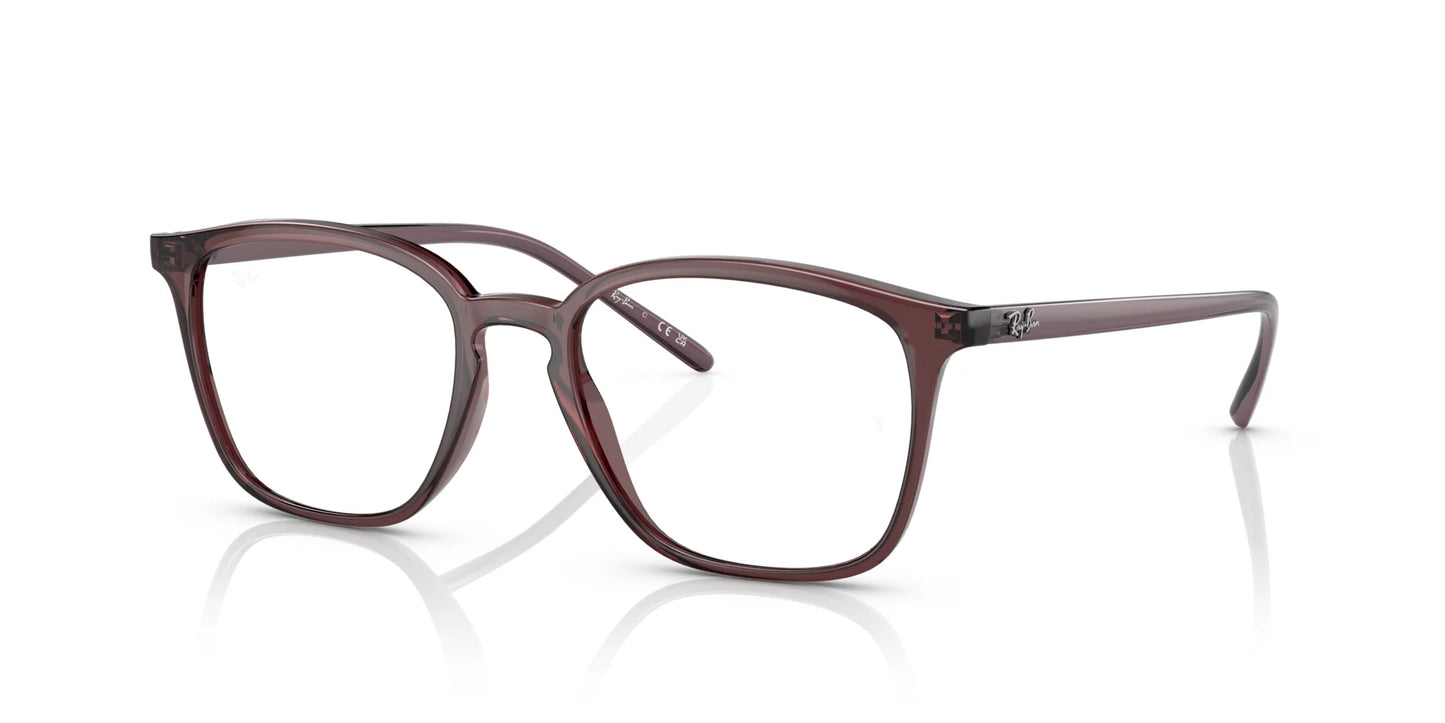 Ray-Ban RX7185F Eyeglasses Transparent Brown / Clear