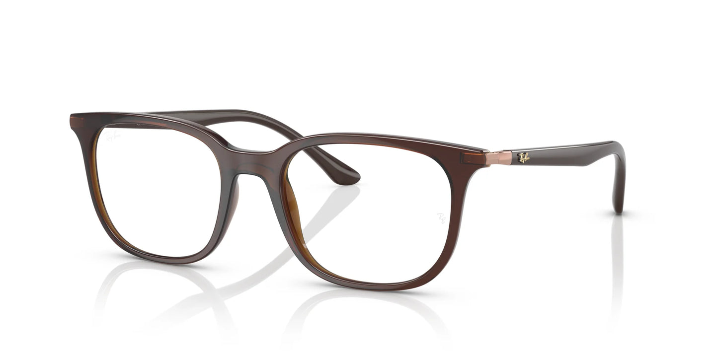 Ray-Ban RX7211 Eyeglasses Transparent Brown / Clear