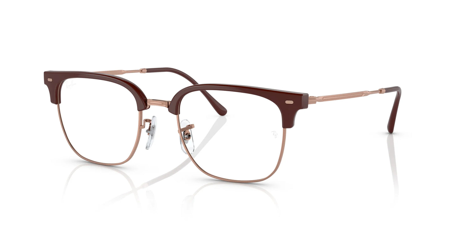 Ray-Ban NEW CLUBMASTER RX7216 Eyeglasses Bordeaux On Rose Gold