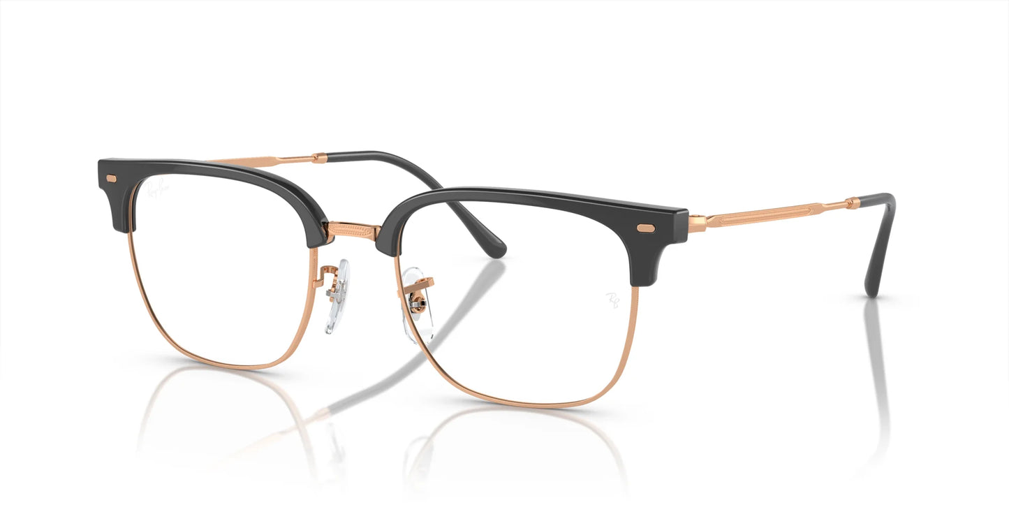 Ray-Ban NEW CLUBMASTER RX7216 Eyeglasses Dark Grey On Rose Gold