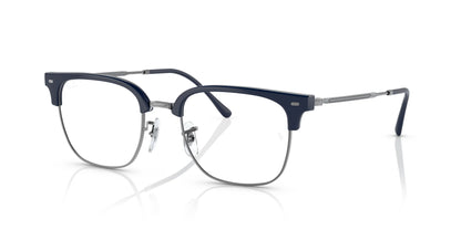 Ray-Ban NEW CLUBMASTER RX7216F Eyeglasses Blue On Gunmetal / Clear