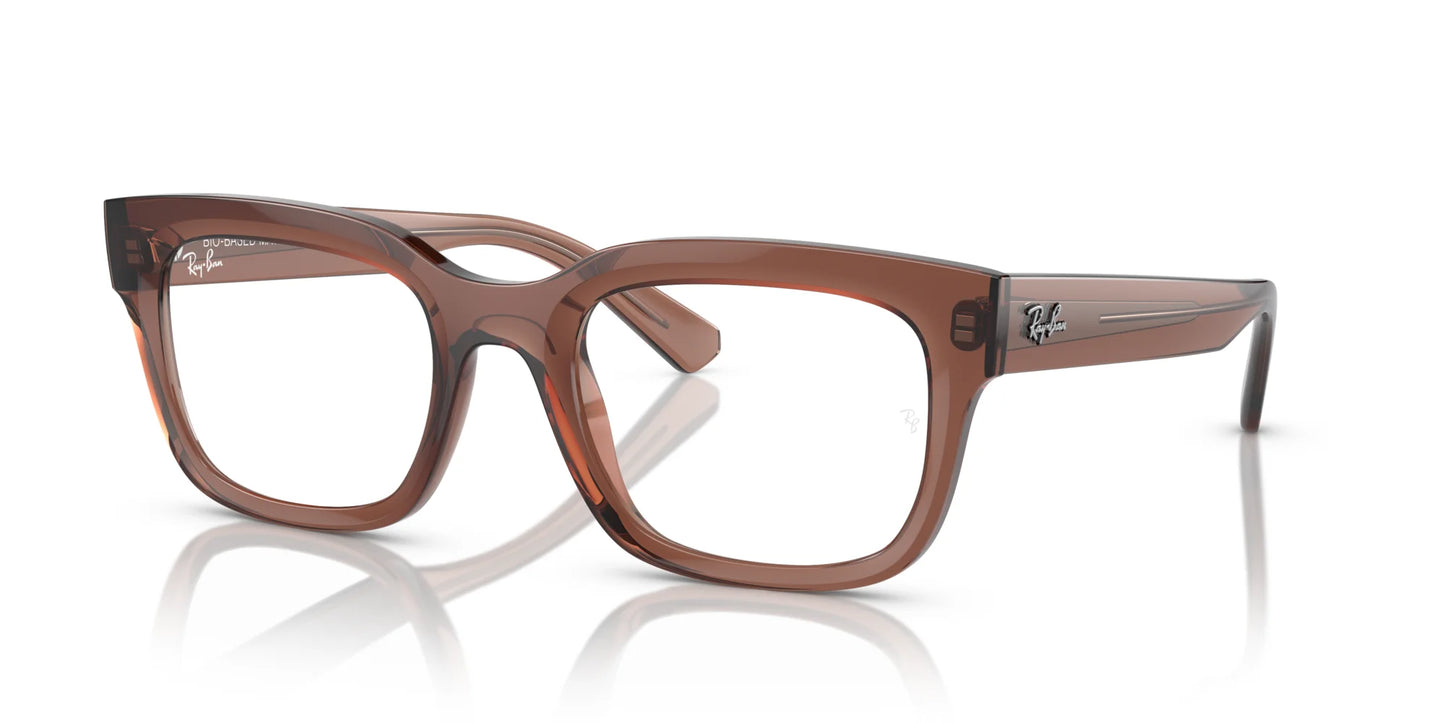 Ray-Ban CHAD RX7217 Eyeglasses Transparent Brown