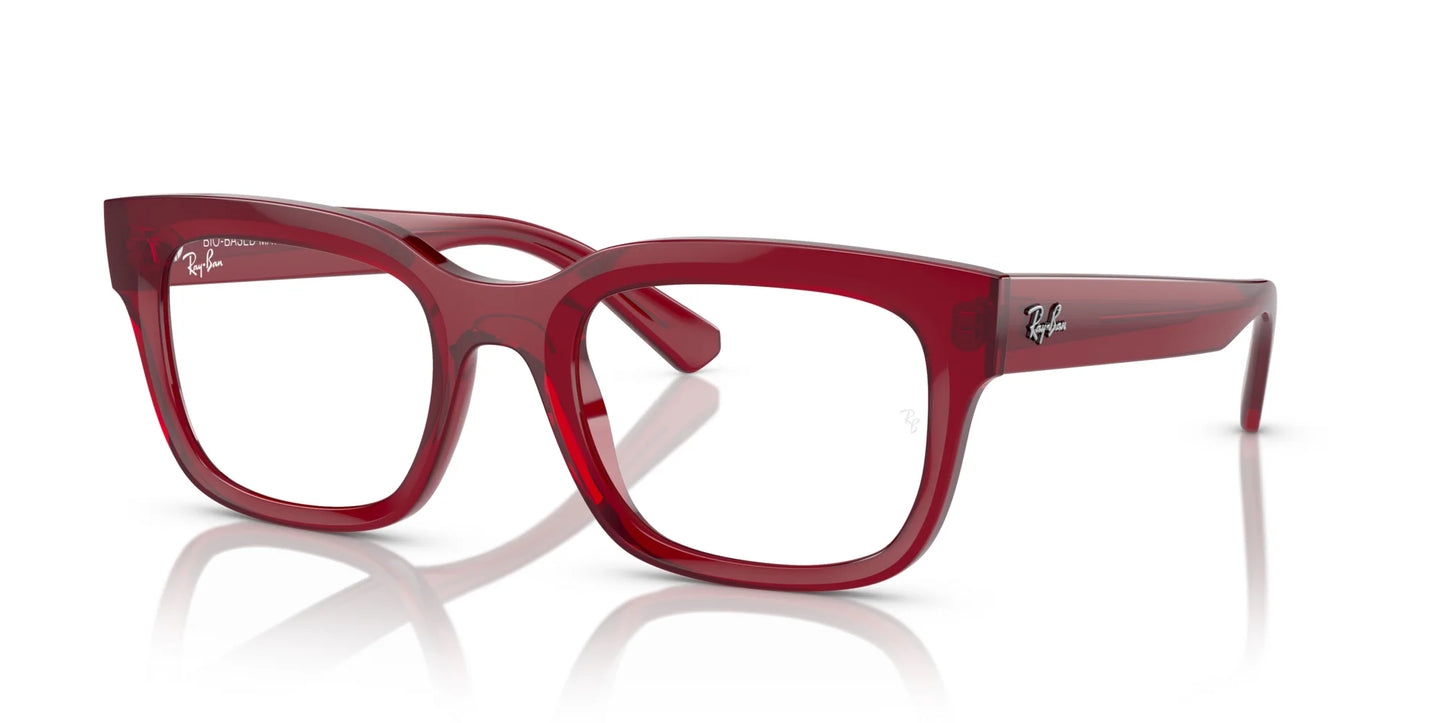 Ray-Ban CHAD RX7217 Eyeglasses Transparent Red