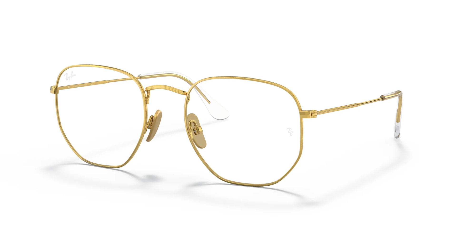 Ray-Ban HEXAGONAL RX8148V Eyeglasses Gold / Clear