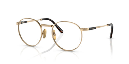 Ray-Ban ROUND TITANIUM RX8237V Eyeglasses Gold / Clear