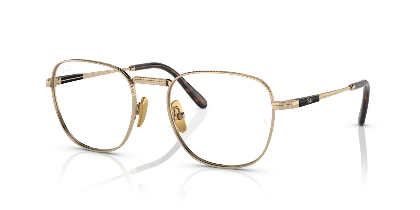 Ray-Ban FRANK TITANIUM RX8258V Eyeglasses Gold / Clear
