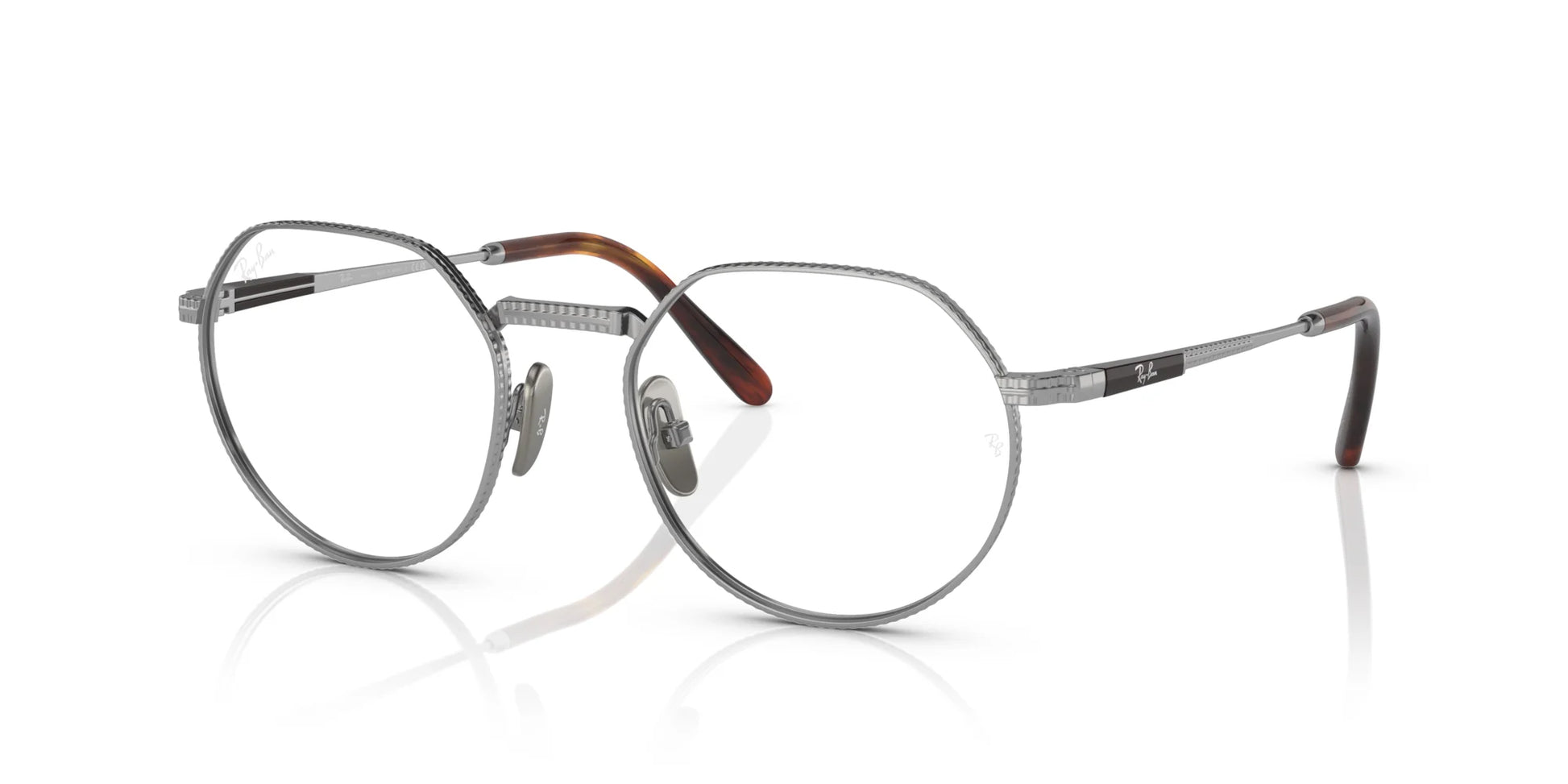 Ray-Ban JACK TITANIUM RX8265V Eyeglasses Silver / Clear