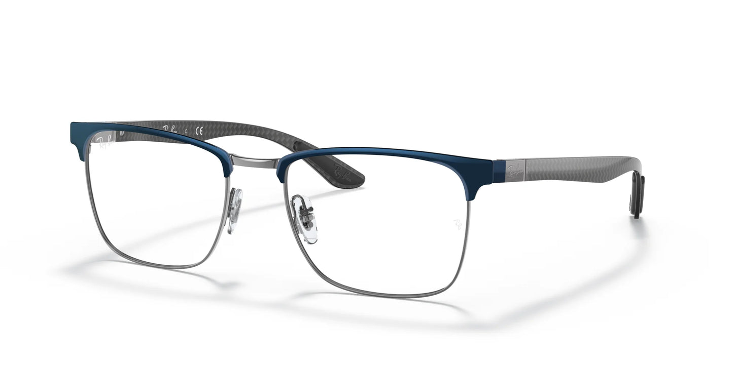 Ray-Ban RX8421 Eyeglasses Blue On Gunmetal / Clear