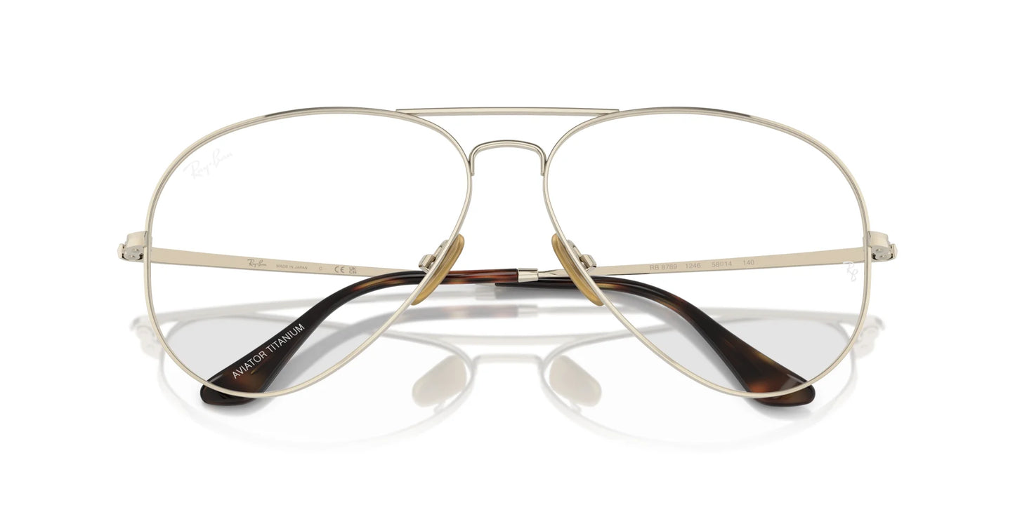 Ray-Ban AVIATOR TITANIUM RX8789 Eyeglasses | Size 58